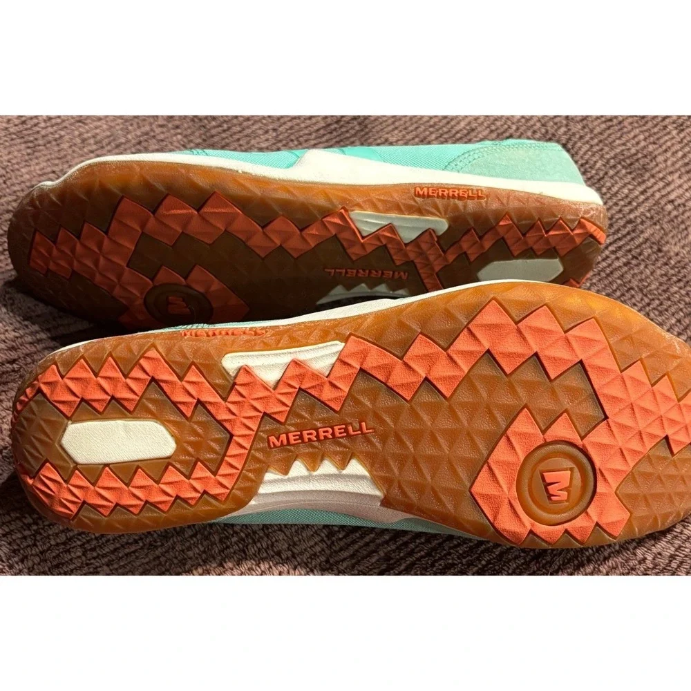 Merrell Green Tea Women 8 J57462 Mint Orange Zip Hiking Performance Shoes